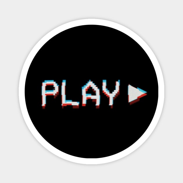 Play Button Magnet by taoistviking